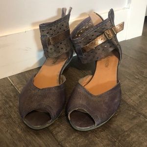 Karston leather open toe ankle strap sandals